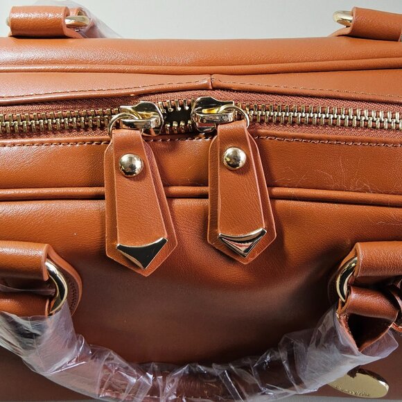 Brand New Cuore & Pelle Cognac Satchel handbag - Picture 3 of 9